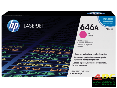 Mực in Laser màu đỏ HP 646A Magenta Original LaserJet Toner Cartridge (CF033A)